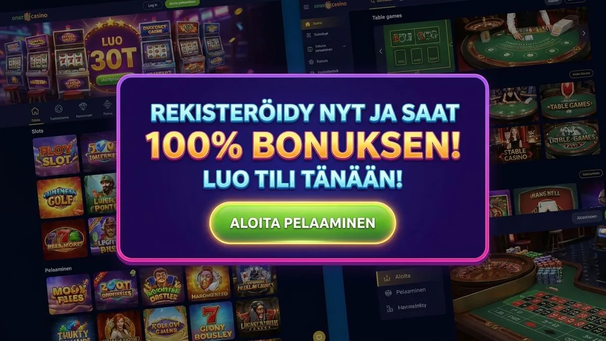 Rekisteröidy bonuksella